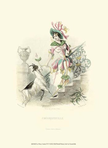 Le Fleur AnimT IV by J. J. Grandville art print