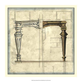 Furniture Sketch III by Vision Studio art print