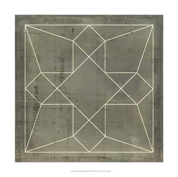 Geometric Blueprint IX by Vision Studio art print