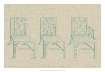 Chinese Chippendale Chairs I by Vision Studio art print