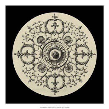 Black &amp; Tan Medallion I by Vision Studio art print