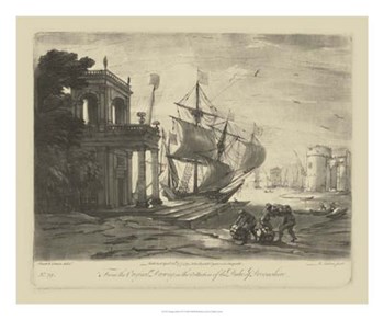 Antique Harbor IV by Claude Lorrain art print