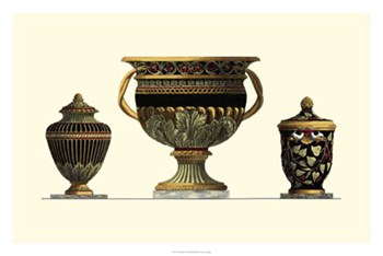 Urn Triad IV by Giovanni Giardini art print