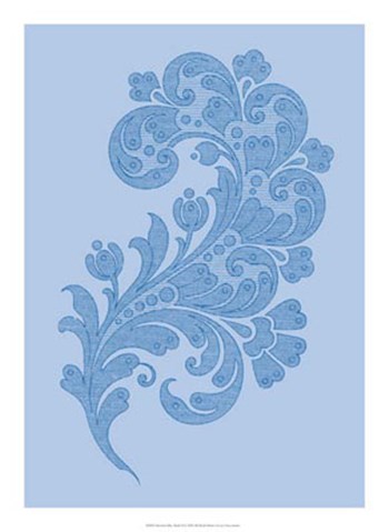 Porcelain Blue Motif II by Vision Studio art print