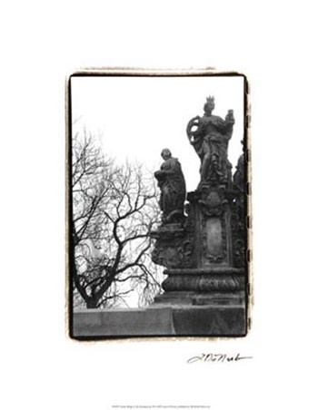 Charles Bridge in Morning Fog III by Laura Denardo art print