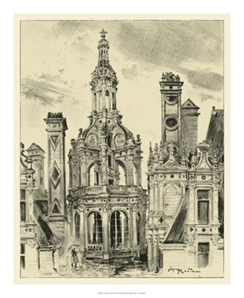 Ornate Facade III by Albert Robida art print