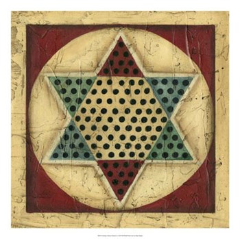 Antique Chinese Checkers by Ethan Harper art print