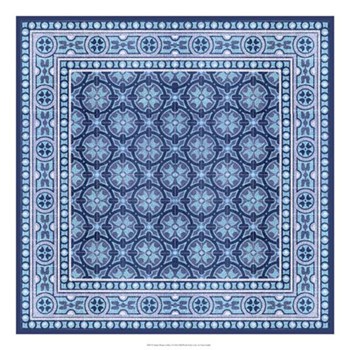 Italian Mosaic in Blue I by Vision Studio art print
