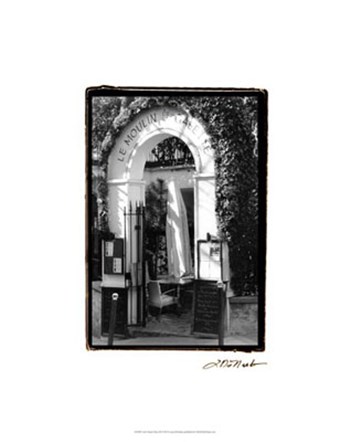 Cafe Charm, Paris III by Laura Denardo art print