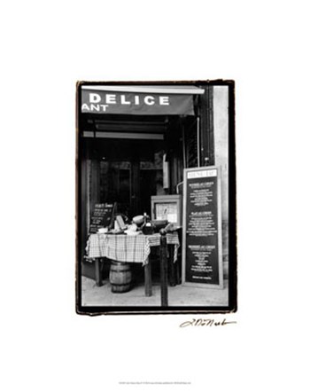 Cafe Charm, Paris IV by Laura Denardo art print