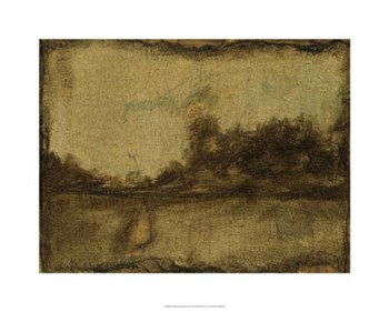 Gilded Landscape II by Jennifer Goldberger art print