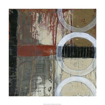 Circles &amp; Stripes I by Jennifer Goldberger art print