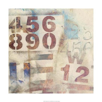 Numbered I by Jennifer Goldberger art print