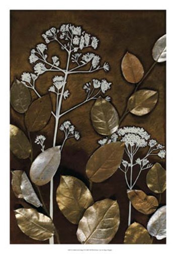 Gilded Leaf Collage II by Megan Meagher art print
