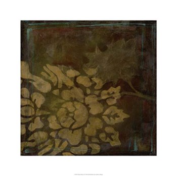 Damask Silhouette II by Jennifer Goldberger art print