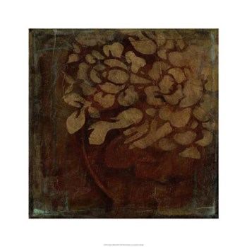 Damask Silhouette III by Jennifer Goldberger art print