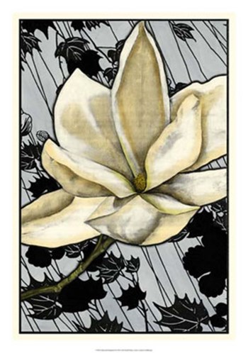 Patterned Magnolia II by Jennifer Goldberger art print