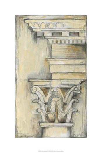 Cornice Rendering II by Jennifer Goldberger art print