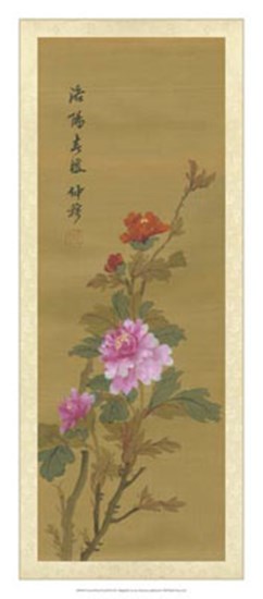 Oriental Floral Scroll II art print