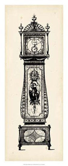 Antique Grandfather Clock II by Vision Studio art print