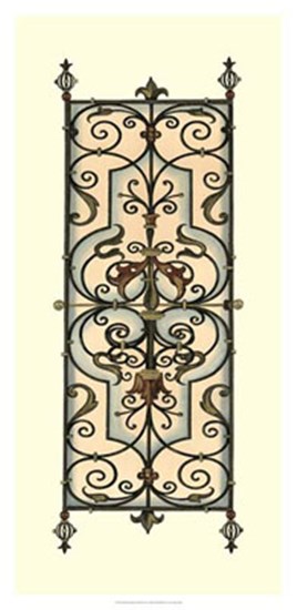 Printed Wrought Iron Panels II by Vision Studio art print