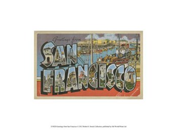 Greetings from San Francisco art print