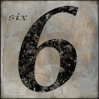 Six by Oliver Jeffries art print