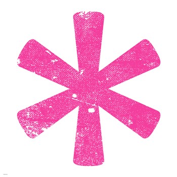 Pink Asterisk by Veruca Salt art print