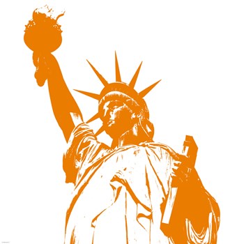 Orange Liberty by Veruca Salt art print