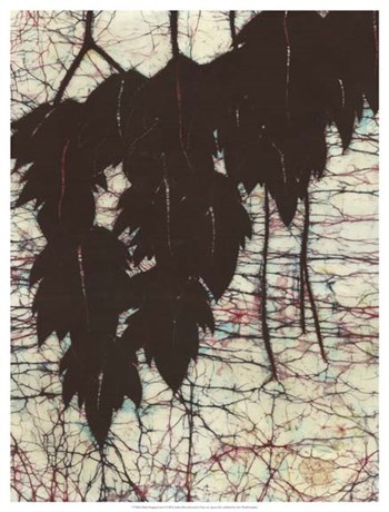 Batik Hanging Leaves I by Andrea Davis art print