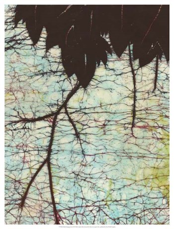 Batik Hanging Leaves II by Andrea Davis art print