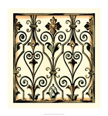 Ironwork II - no crackle by Vision Studio art print