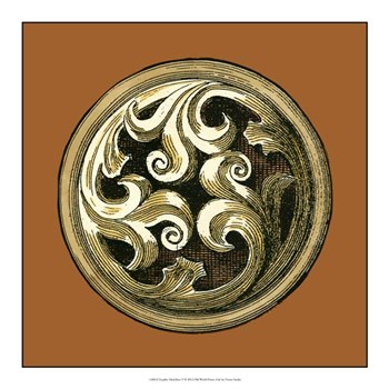 Graphic Medallion V by Vision Studio art print