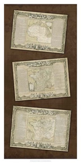 Weathered Maps III by Vision Studio art print