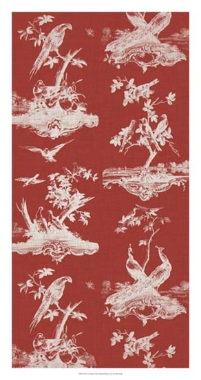 Toile in Crimson by Vision Studio art print