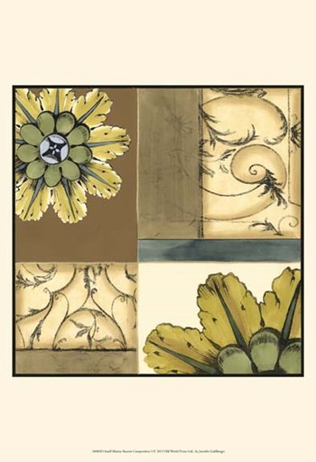 Small Marine Rosette Comp. I by Jennifer Goldberger art print