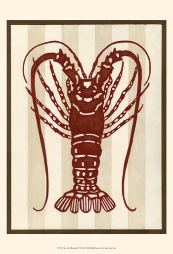 Sea Life Silhouette IV by June Erica Vess art print