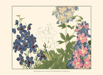 Small Japanese Flower Garden III by Konan Tanigami art print