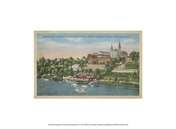 Georgetown from the Potomac River art print