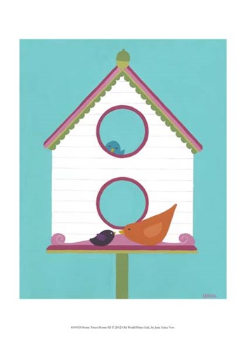 Home Tweet Home III by June Erica Vess art print