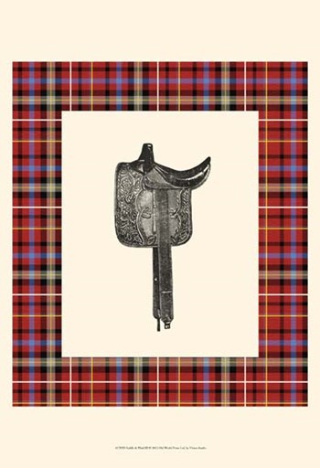 Saddle and Plaid III by Vision Studio art print