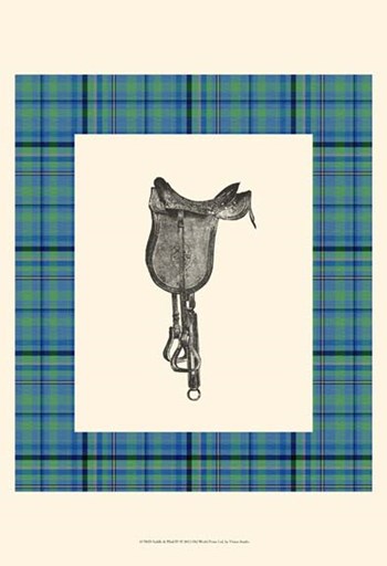 Saddle and Plaid IV by Vision Studio art print