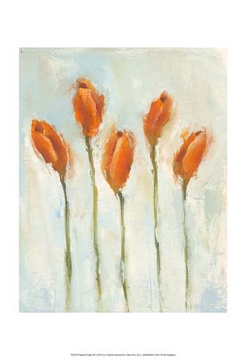 Painted Tulips III by Liz Nichols art print