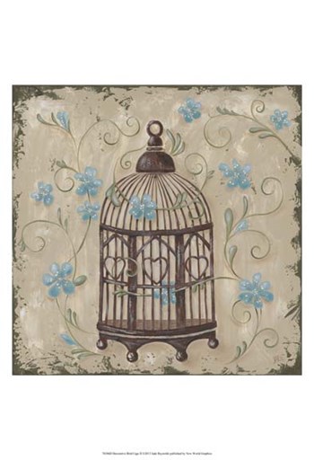 Decorative Bird Cage II by Jade Reynolds art print
