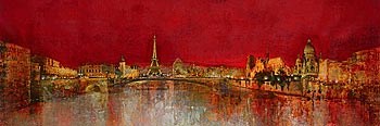 Paris At Night by Kemp art print