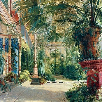 Interior of the Palm House at Potsdam II by Karl Blechen art print