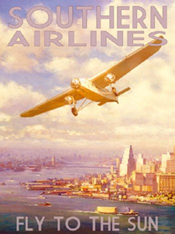 Southern Airlines by The Vintage Collection art print