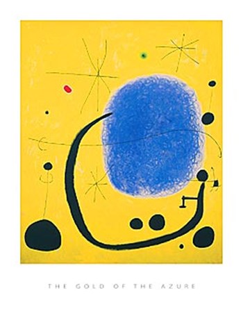 The Gold of the Azure, 1967 by Joan Miro art print