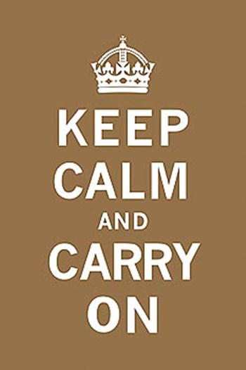 Keep Calm And Carry On VII by The Vintage Collection art print