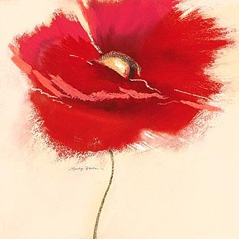 Red Poppy Power III by Marilyn Robertson art print